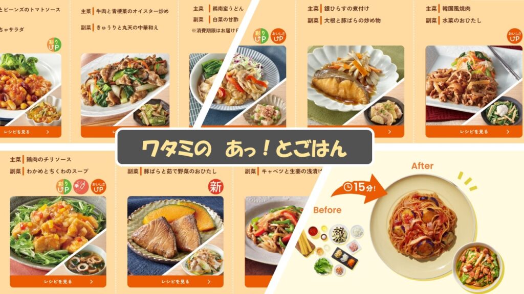 食材宅配公式サイト一覧(申込用)からワタミのあっ!とごはん